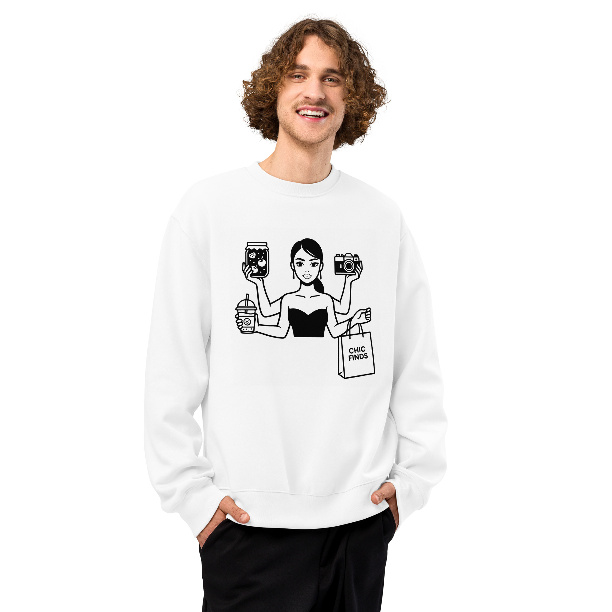 Chic Finds & Busy Minds – Oversized heavyweight sweatshirt - Image 4